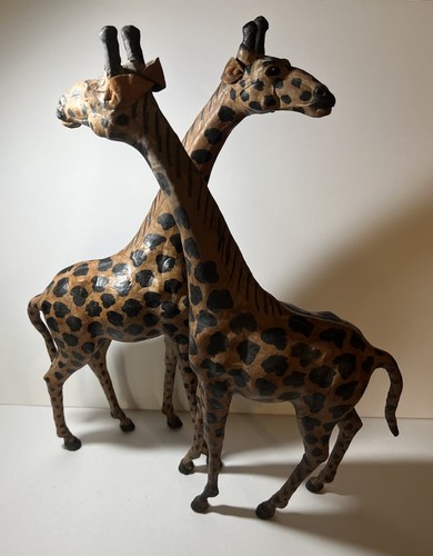 Giraffes leather wrapped - giraffes,